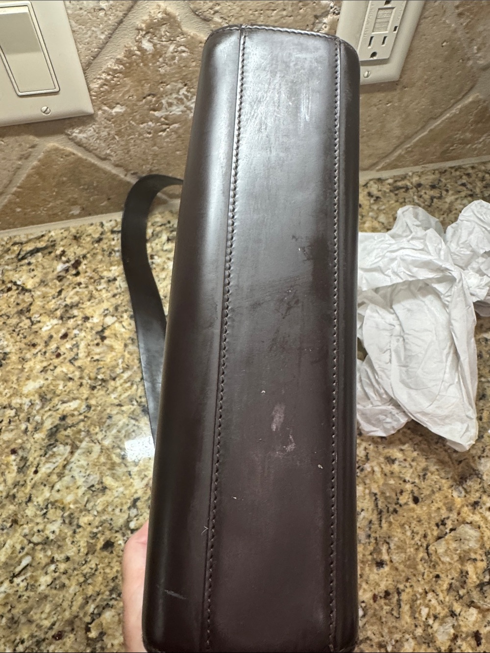 Gucci Vintage 90s Tom Ford Dark Brown shoulder bag - Picture 9 of 12